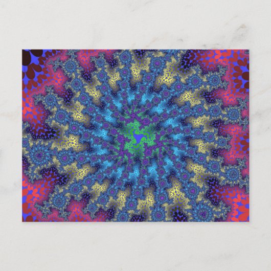 Rosa Meeresbrust Postkarte (Vorderseite)