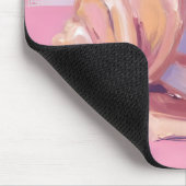 Rosa Meeresmuschel | Wasserfarbenmalerei der Küste Mousepad (Ecke)