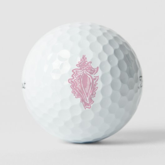 Rosa Meeresmuscheln  Golfball (Vorderseite)
