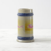 Rosa Meerjungfrau Bierglas (Mittel)