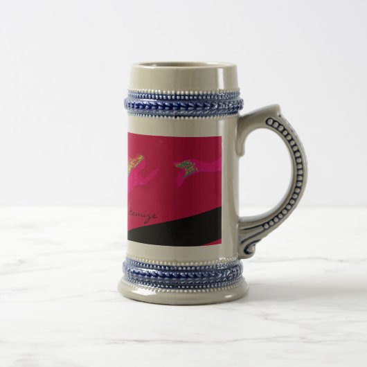 Rosa Meerjungfrau Bierglas (Rechts)