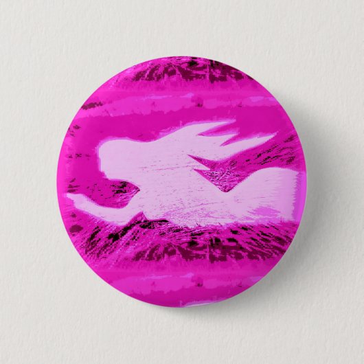 Rosa Meerjungfrau Button (Vorderseite)