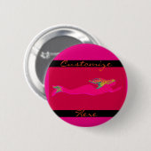 Rosa Meerjungfrau Button (Vorne & Hinten)