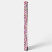 Rosa Meerjungfrau Fischskala Holographische Elegan Samsung Galaxy Hülle (Linke Seite)