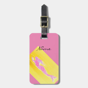 Rosa Meerjungfrau Gepäckanhänger