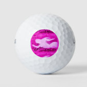 Rosa Meerjungfrau Golfball (Vorderseite)