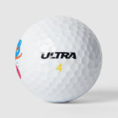 Rosa Meerjungfrau Golfball (Logo)