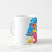 Rosa Meerjungfrau Kaffeetasse (Vorderseite Links)
