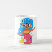 Rosa Meerjungfrau Kaffeetasse (Mittel)
