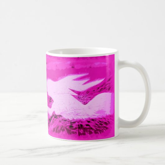 Rosa Meerjungfrau Kaffeetasse (Rechts)