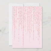 Rosa Meerjungfrau kleine Meerjungfrau Magisches Pa Einladung (Rückseite)