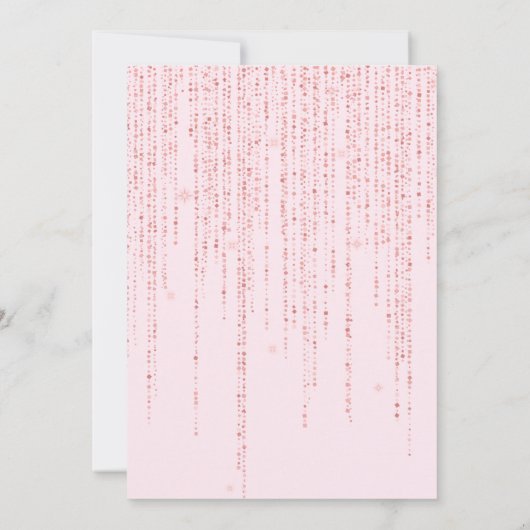 Rosa Meerjungfrau kleine Meerjungfrau Magisches Pa Einladung (Rückseite)