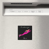 Rosa Meerjungfrau Magnet (In Situ (Geschirrspüler))