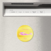 Rosa Meerjungfrau Magnet (In Situ (Geschirrspüler))