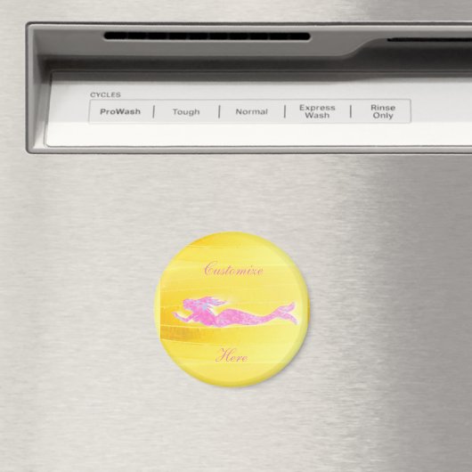 Rosa Meerjungfrau Magnet (In Situ (Geschirrspüler))