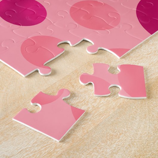 Rosa Meerjungfrau mit Dolphin Puzzle (Seite)