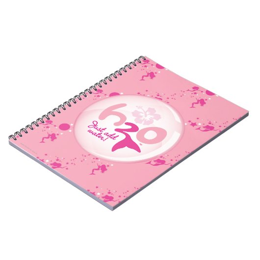 Rosa Meerjungfrau-Muster Notizblock (Linke Seite)