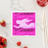 Rosa Meerjungfrau Serviette (Beispiel)