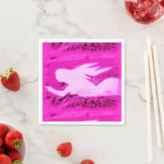 Rosa Meerjungfrau Serviette (Beispiel)