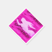 Rosa Meerjungfrau Serviette (Ecke)