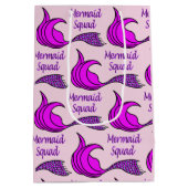 Rosa Meerjungfrau Tasche Mittlere Geschenktüte (Rückseite)