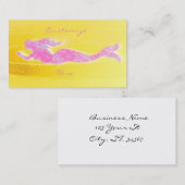 Rosa Meerjungfrau Visitenkarte (Vorne/Hinten)