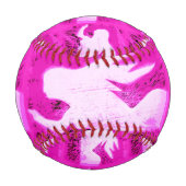 Rosa Meerjungfrauen Baseball (Rückseite)