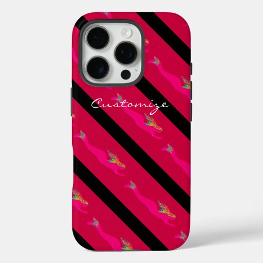 Rosa Meerjungfrauen Case-Mate iPhone Hülle (Rückseite)