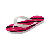 Rosa Meerjungfrauen gestreift Kinderbadesandalen (Schrägansicht)