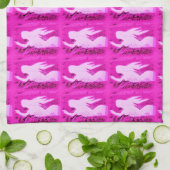 rosa Meerjungfrauen Handtuch (Gefaltet)