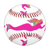 Rosa Meerjungfrauen im Hintergrund Thunder_Cove Baseball (Vorderseite)
