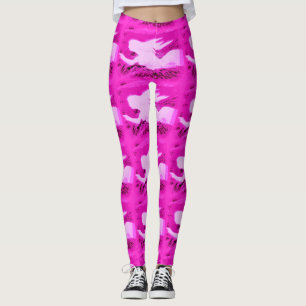 rosa Meerjungfrauen Leggings