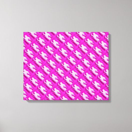 rosa Meerjungfrauen Leinwanddruck (Vorderseite)