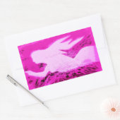 rosa Meerjungfrauen Rechteckiger Aufkleber (Umschlag)