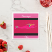 Rosa Meerjungfrauen Serviette (Beispiel)