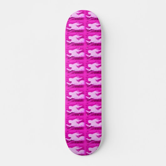 rosa Meerjungfrauen Skateboard (Vorne)