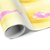 Rosa Meerjungfraumuster Geschenkpapier (Rolleneckpunkt)