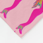 Rosa Meerjungfraumuster Thunder_Cove Fleecedecke (Ecke)