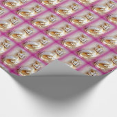 rosa Meerjungpapier Geschenkpapier (Ecke)
