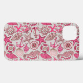 rosa Meermuster Case-Mate iPhone Hülle (Rückseite (Horizontal))
