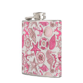 rosa Meermuster Flachmann (Links)