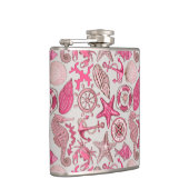 rosa Meermuster Flachmann (Rechts)