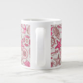 rosa Meermuster Jumbo-Tasse (Rückseite)