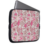 rosa Meermuster Laptopschutzhülle (Vorne Rechts)