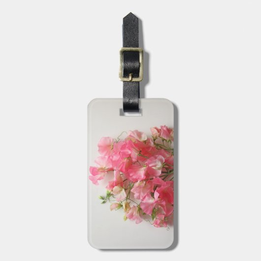 Rosa Mehltau Gepäckanhänger (Vorderseite vertikal)