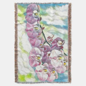 Rosa mehrfarbige orchide Blume Decke (Vorderseite Vertikal)