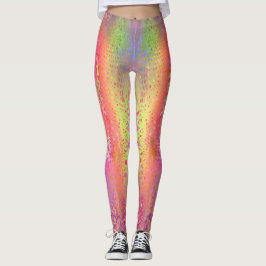 Rosa Mehrfarbige Python Schlange Druckfrauen Leggings