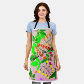 rosa mehrfarbige Tomatensorten Schürze (Getragen)