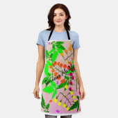 rosa mehrfarbige Tomatensorten Schürze (Getragen)