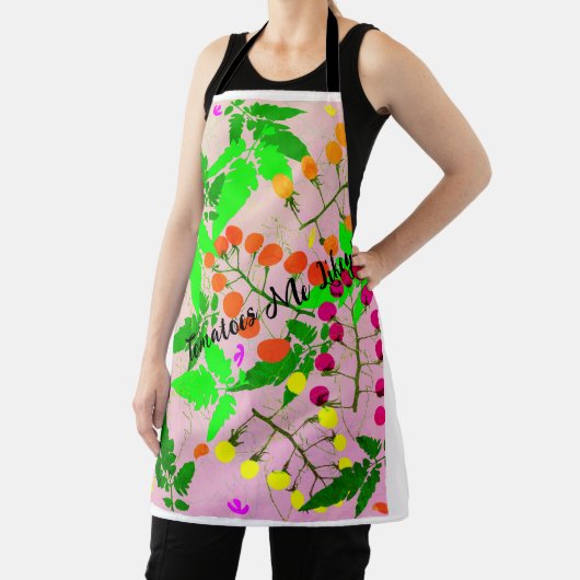 rosa mehrfarbige Tomatensorten Schürze (InSitu)